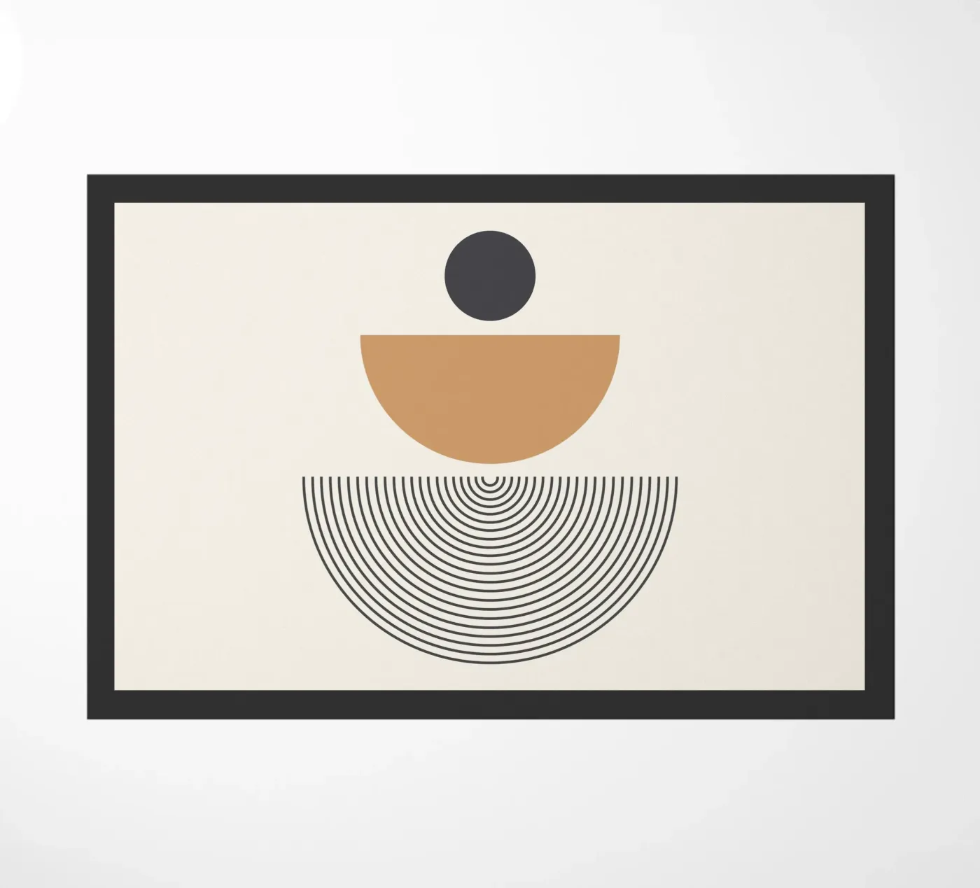 Abstract Boho mid century Pattern 01 doormat by Paigaam Studio