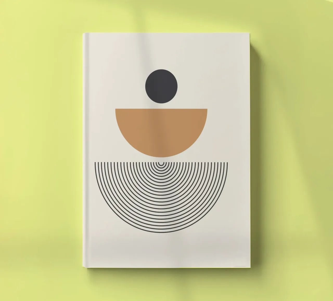 Abstract Boho midden eeuws Patroon 01 notitieboek van Paigaam Studio