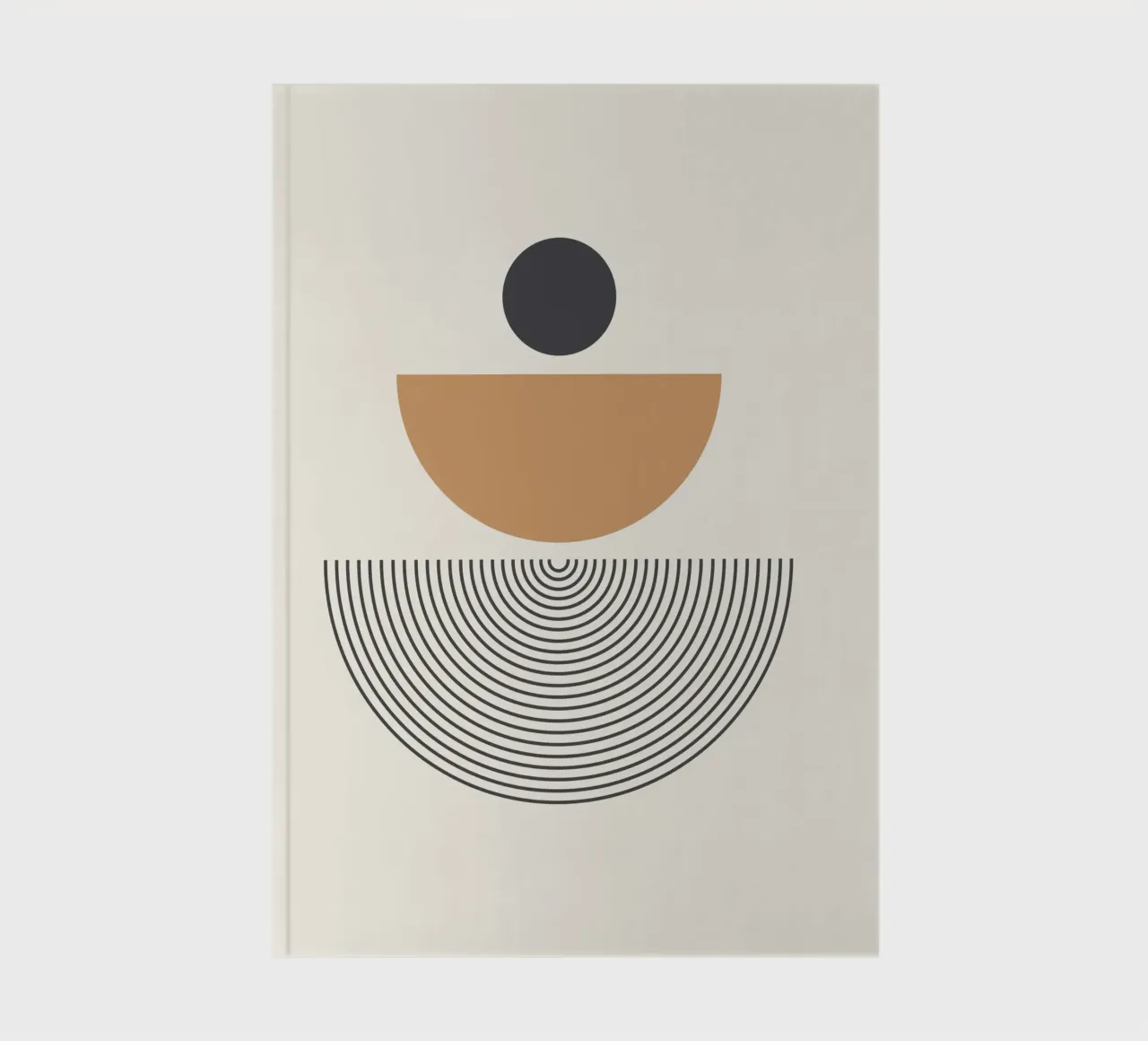 Astratto Boho metà secolo Pattern 01 diario da Paigaam Studio