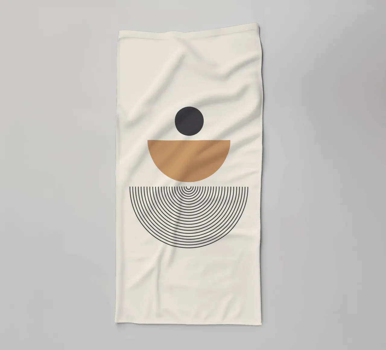 Abstrait Boho mid century Motif 01 serviette de bain de Paigaam Studio
