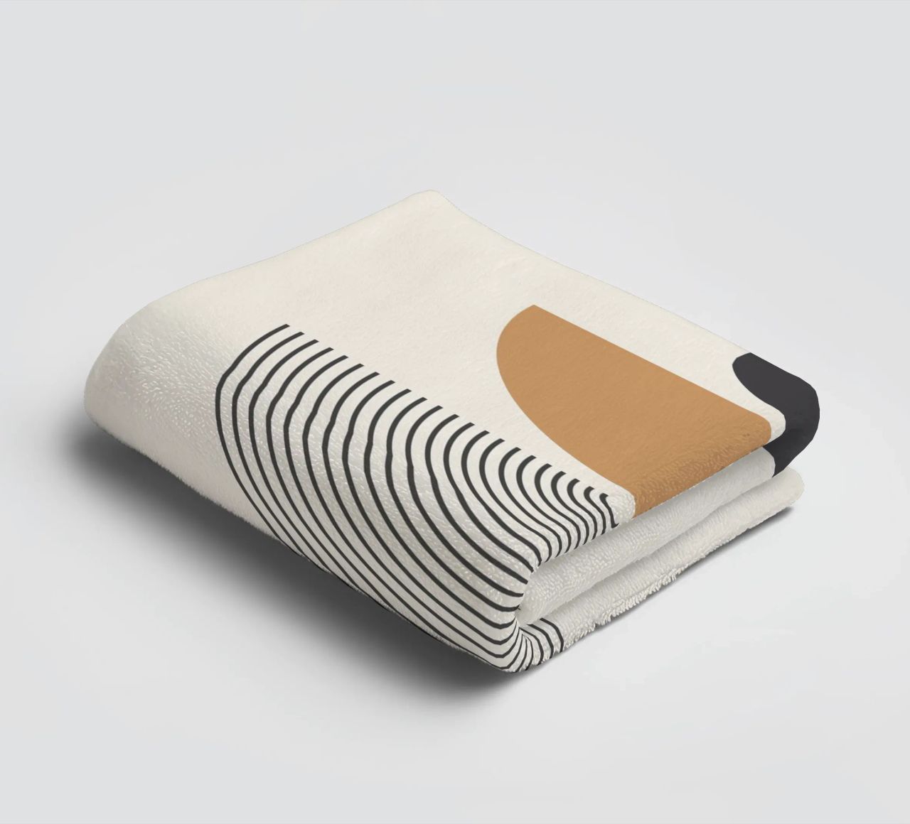 Abstract Boho mid century Pattern 01 towel by Paigaam Studio