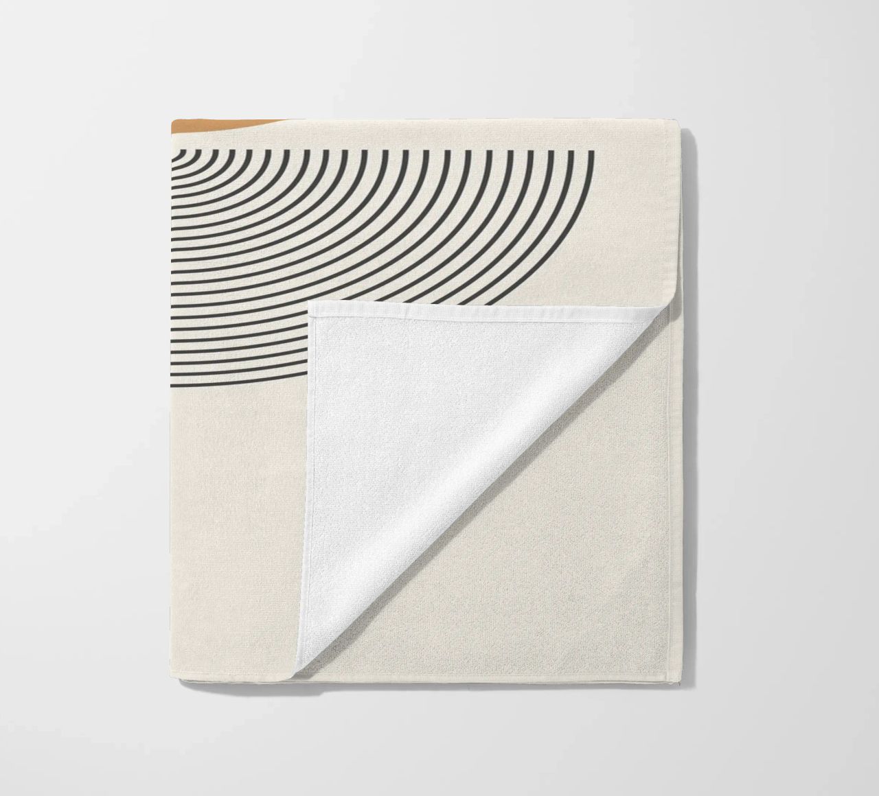 Abstract Boho mid century Pattern 01 beach towel by Paigaam Studio