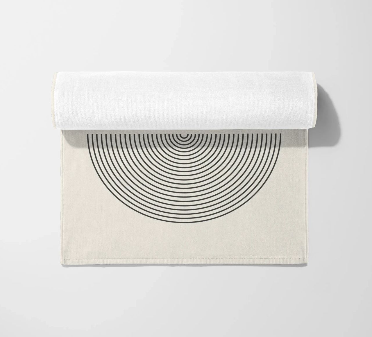 Abstract Boho mid century Pattern 01 beach towel by Paigaam Studio