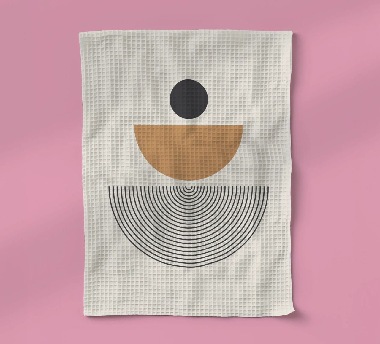 Abstrait Boho mid century Motif 01 torchon de Paigaam Studio