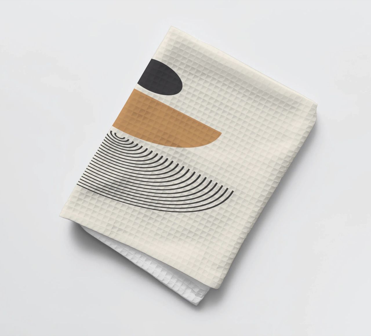Abstrait Boho mid century Motif 01 torchon de Paigaam Studio