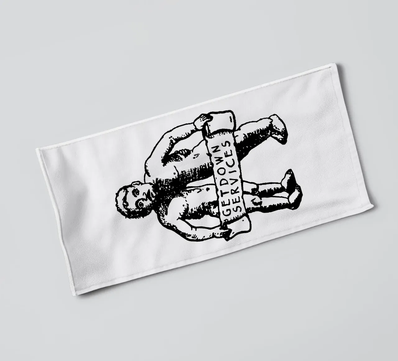 Silhouette Style Getdown Service towel by igoshdesigns