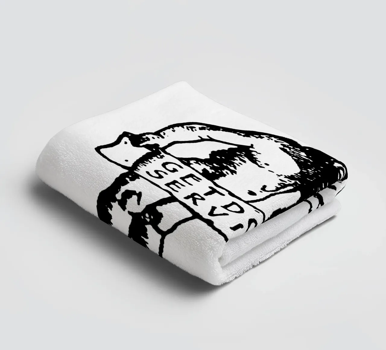 Silhouette Style Getdown Service towel by igoshdesigns
