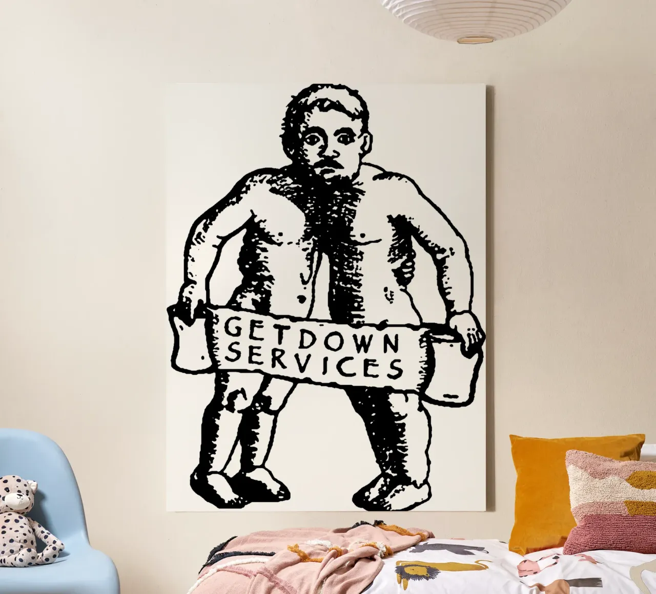 Silhouette Style Getdown Service canvas by igoshdesigns