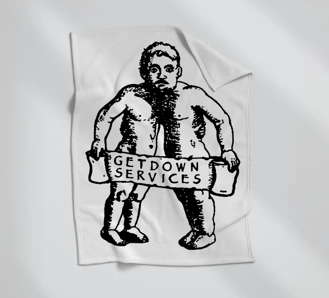 Silhouette Style Getdown Service Fleecedecke von igoshdesigns