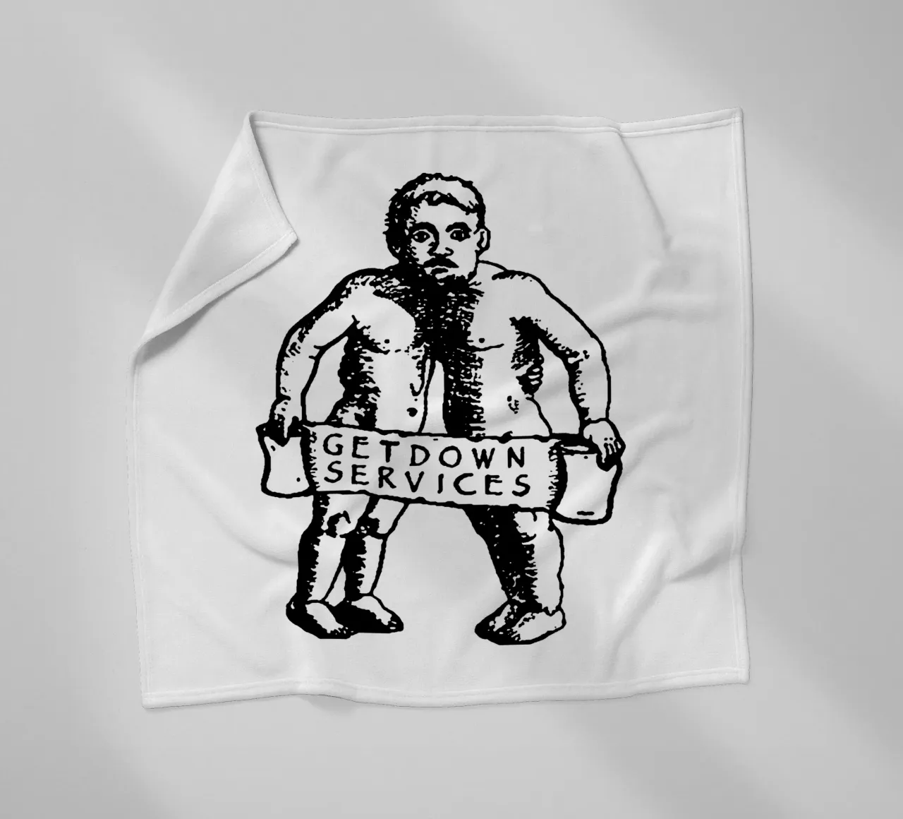 Silhouette Style Getdown Service Fleecedecke von igoshdesigns