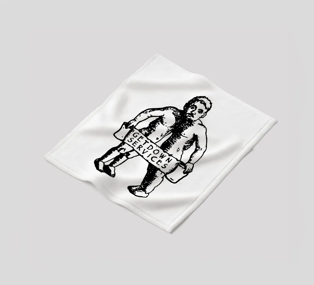 Silhouette Style Getdown Service Fleecedecke von igoshdesigns