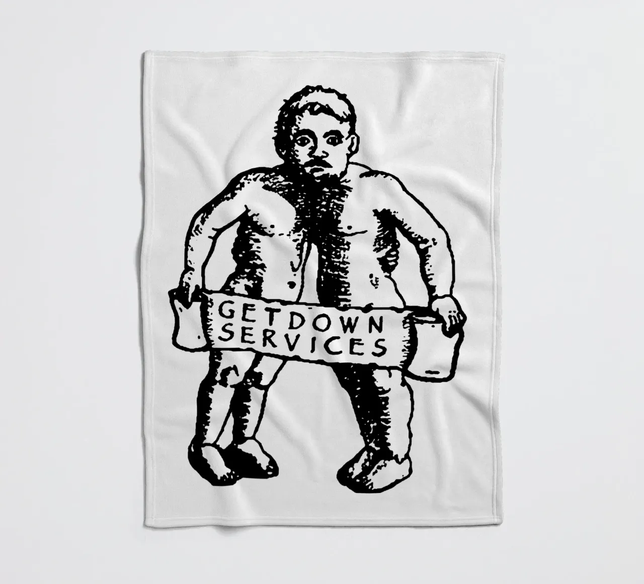 Silhouette Style Getdown Service Fleecedecke von igoshdesigns