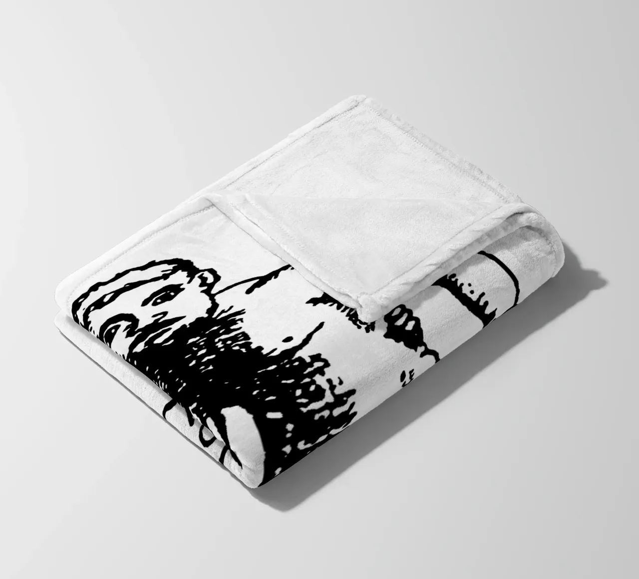 Silhouette Style Getdown Service Fleecedecke von igoshdesigns
