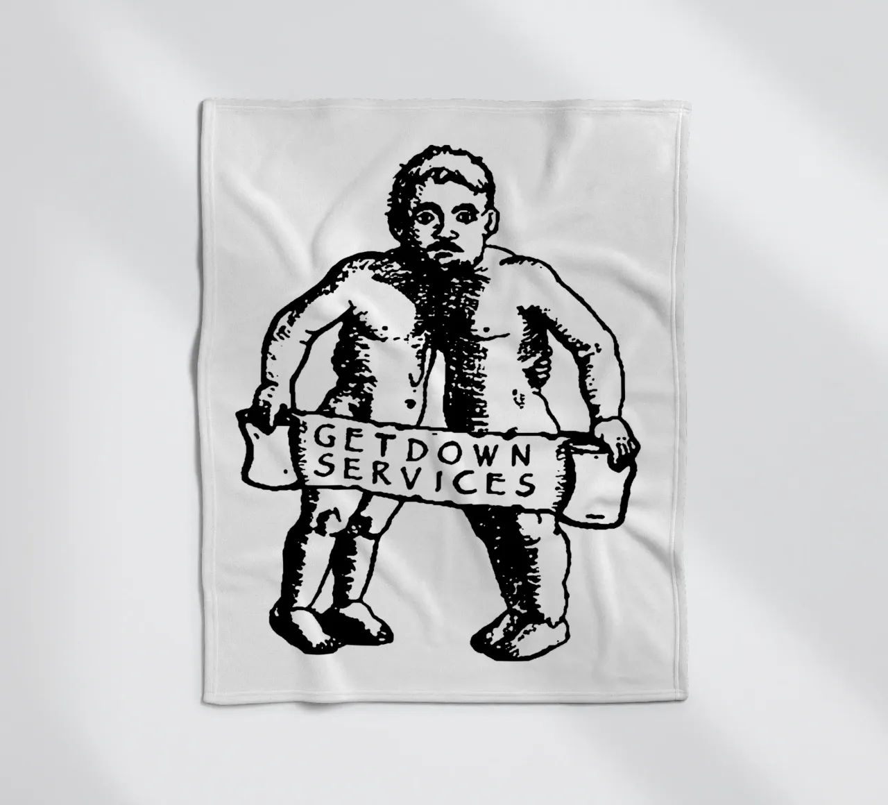 Silhouette Style Getdown Service Fleecedecke von igoshdesigns