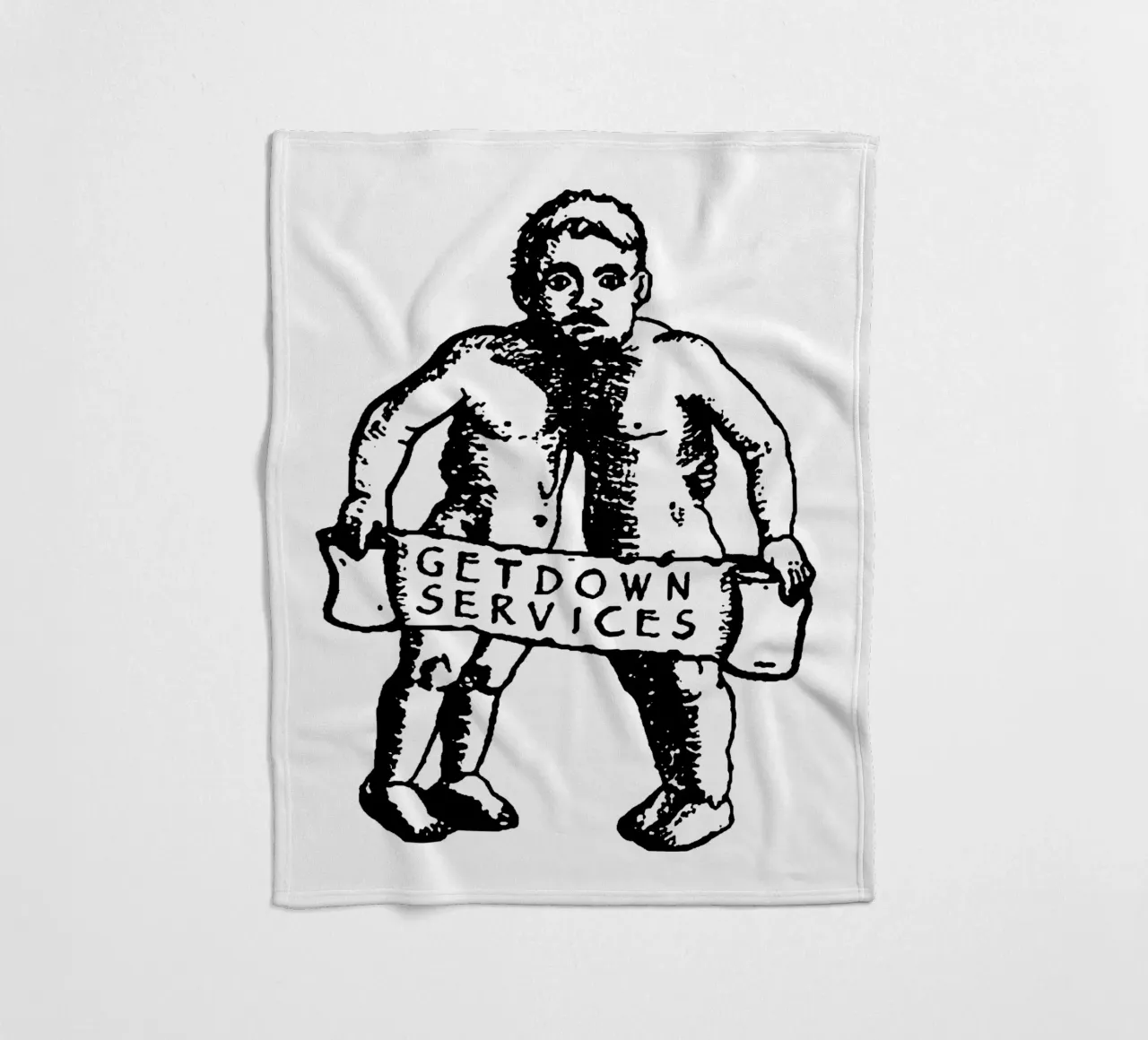 Silhouette Style Getdown Service Fleecedecke von igoshdesigns