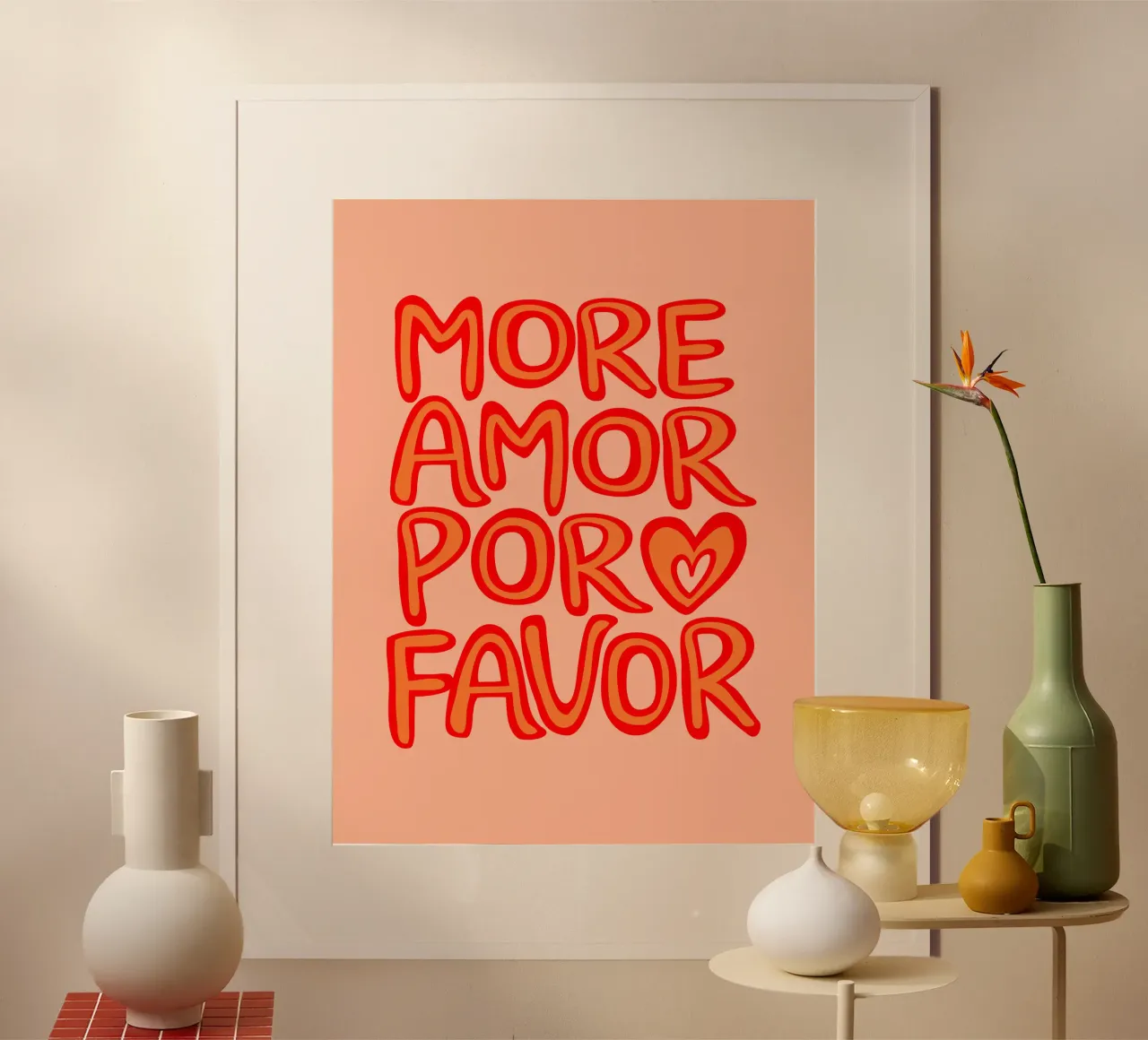MORE AMOR POR FAVOR poster da dericktype