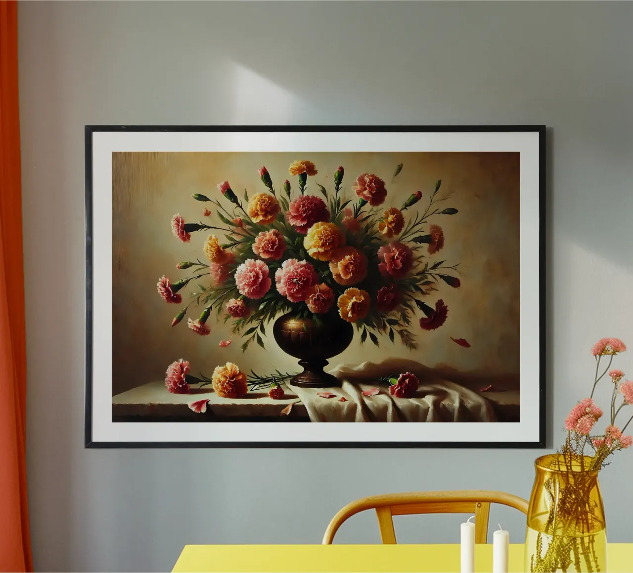 Bouquet di garofani vittoriano poster da VintageBotanics