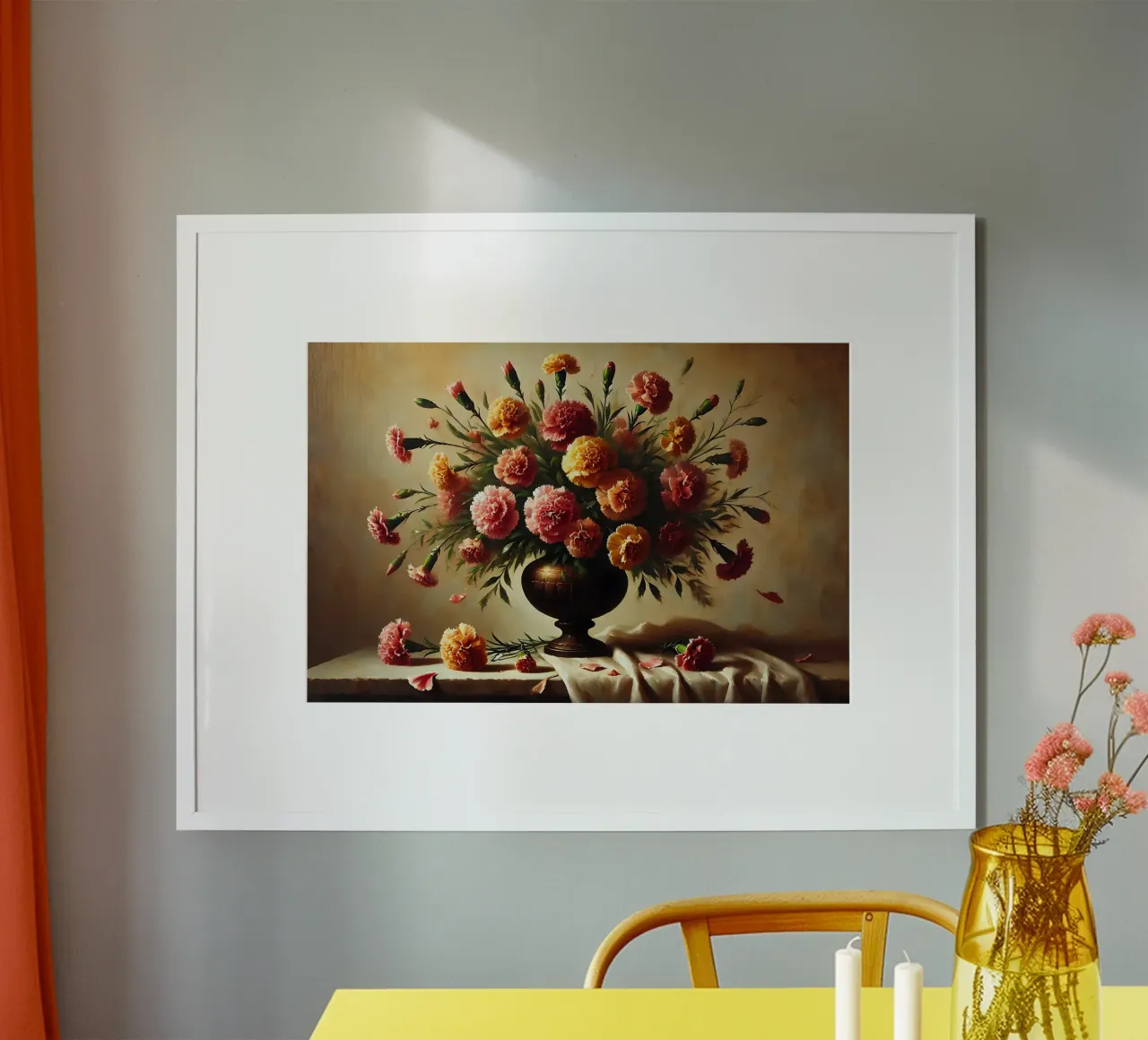 Bouquet di garofani vittoriano poster da VintageBotanics