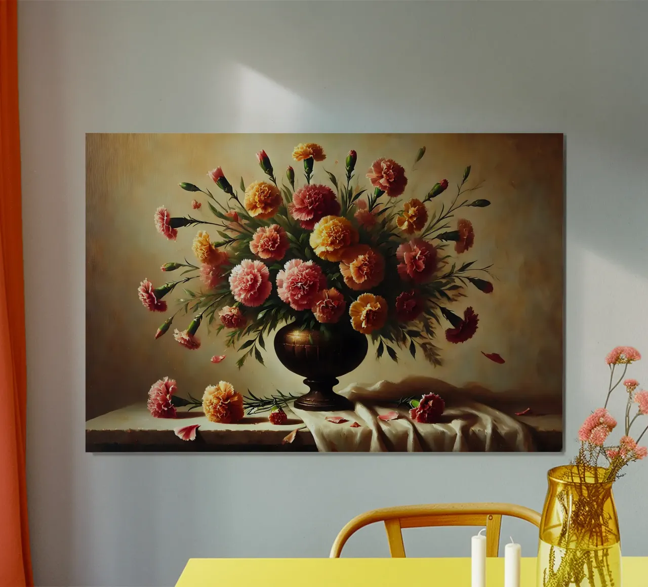 Bouquet di garofani vittoriano poster da VintageBotanics