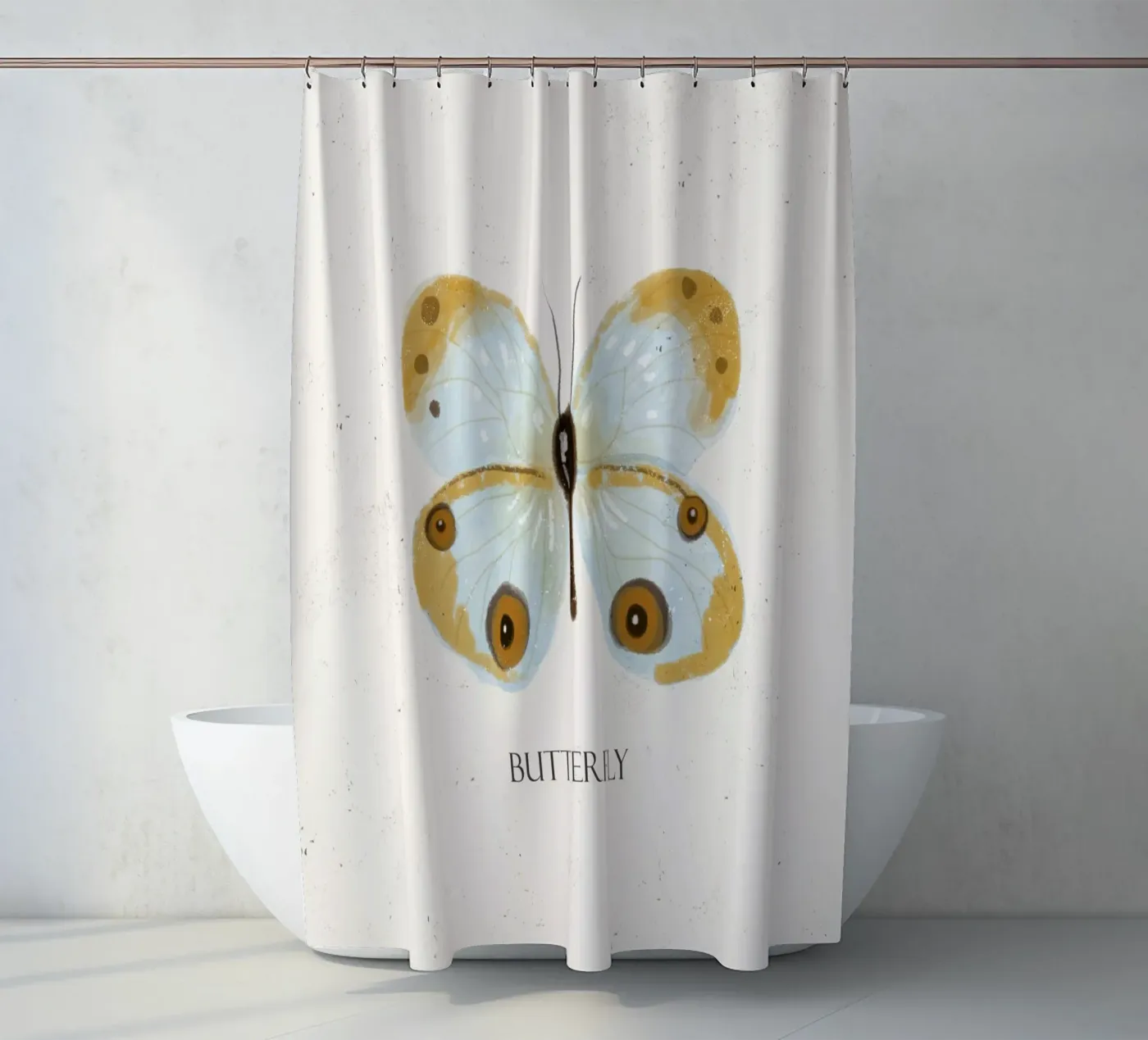 Farfalla tenda da doccia da Indigo Rain