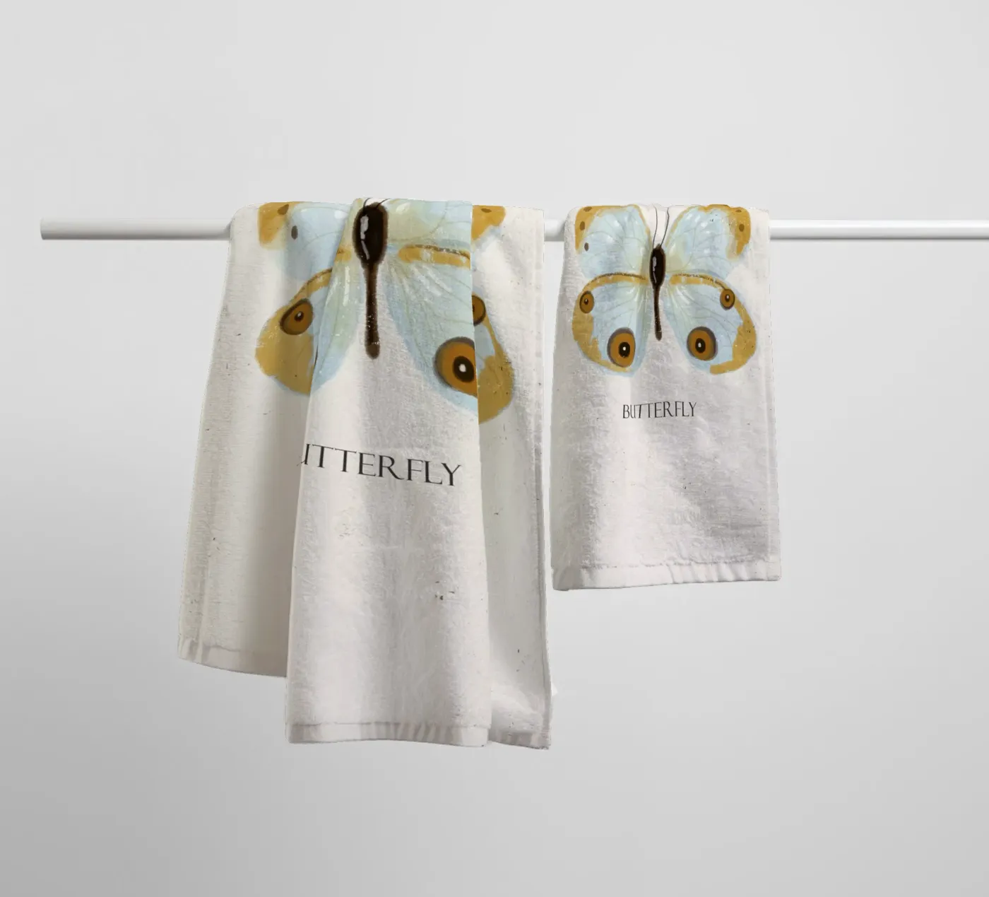 Vlinder badhanddoek van Indigo Rain