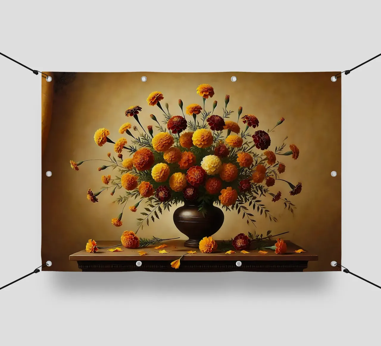 Bouquet di calendule vittoriane telo in pvc da VintageBotanics
