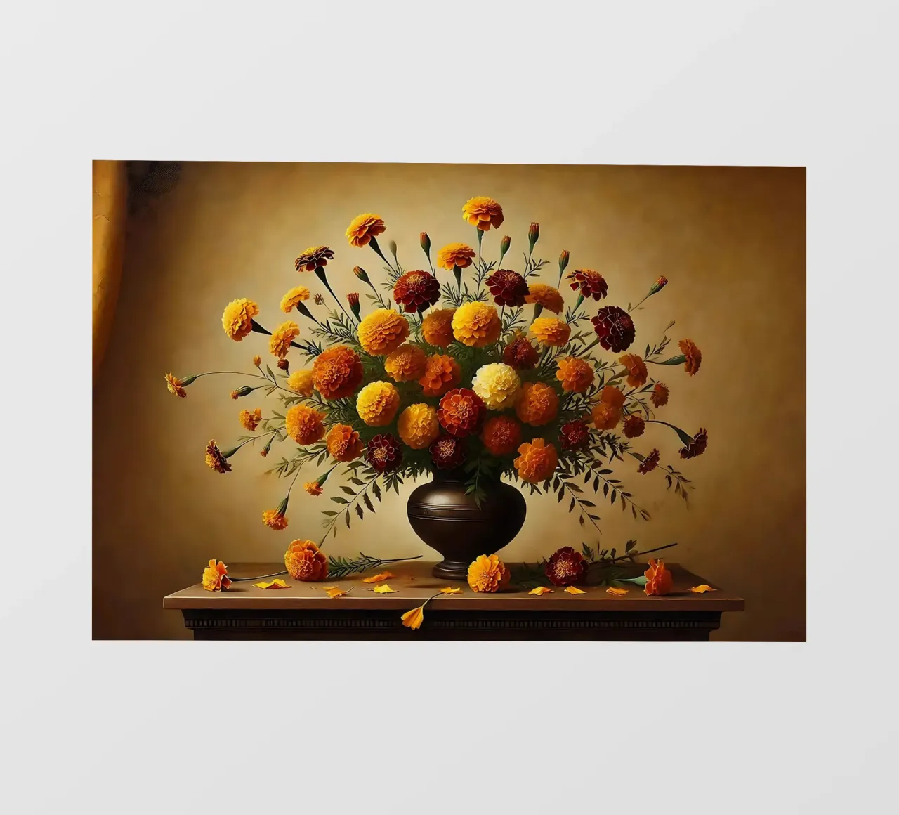Bouquet di calendule vittoriane telo in pvc da VintageBotanics
