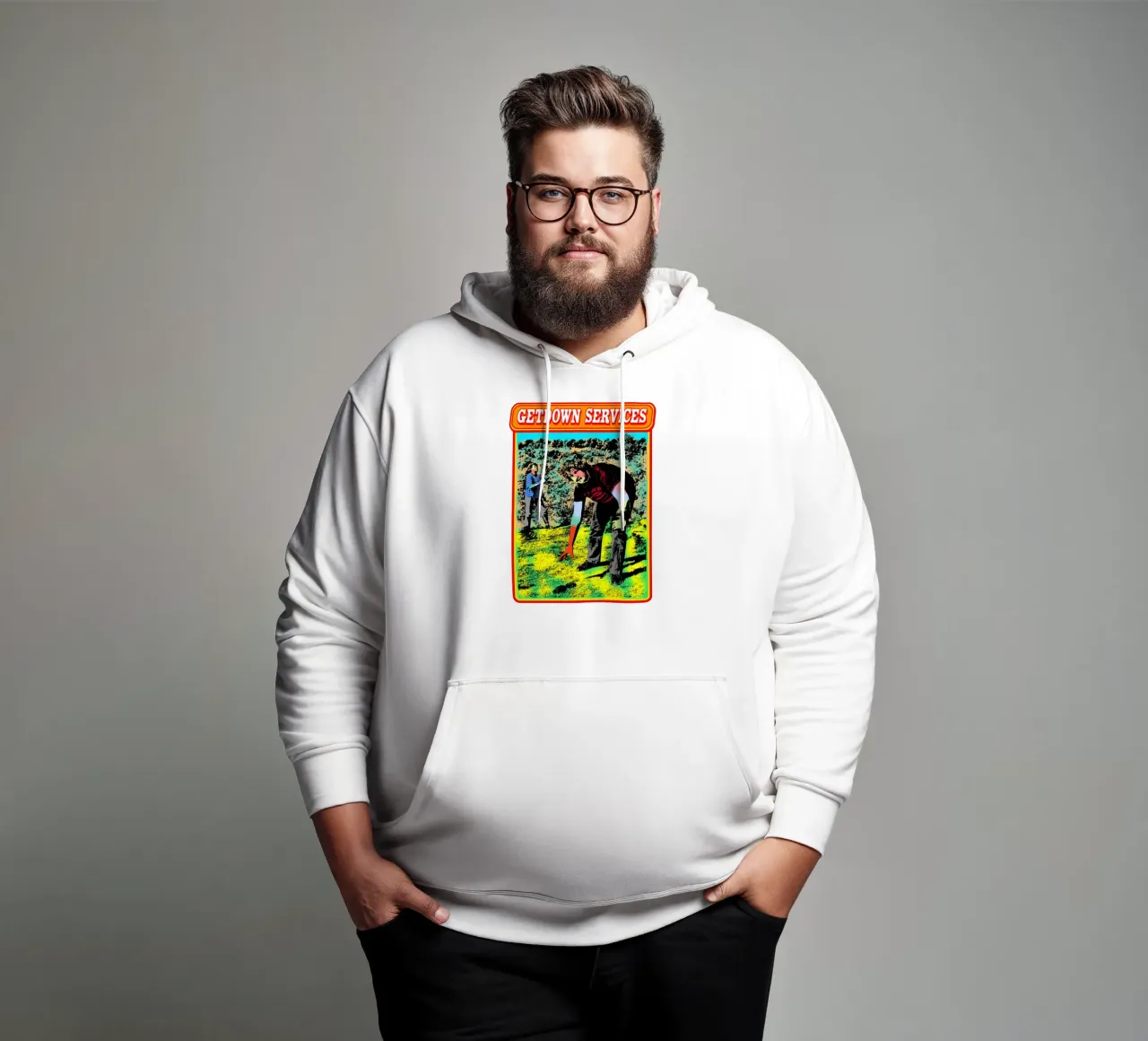 Servizio Getdown Art felpa con cappuccio da igoshdesigns