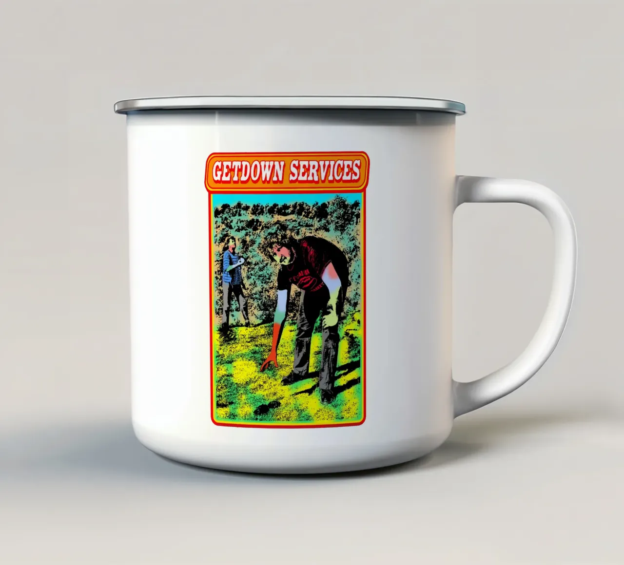 Servizio Getdown Art tazza in smalto da igoshdesigns