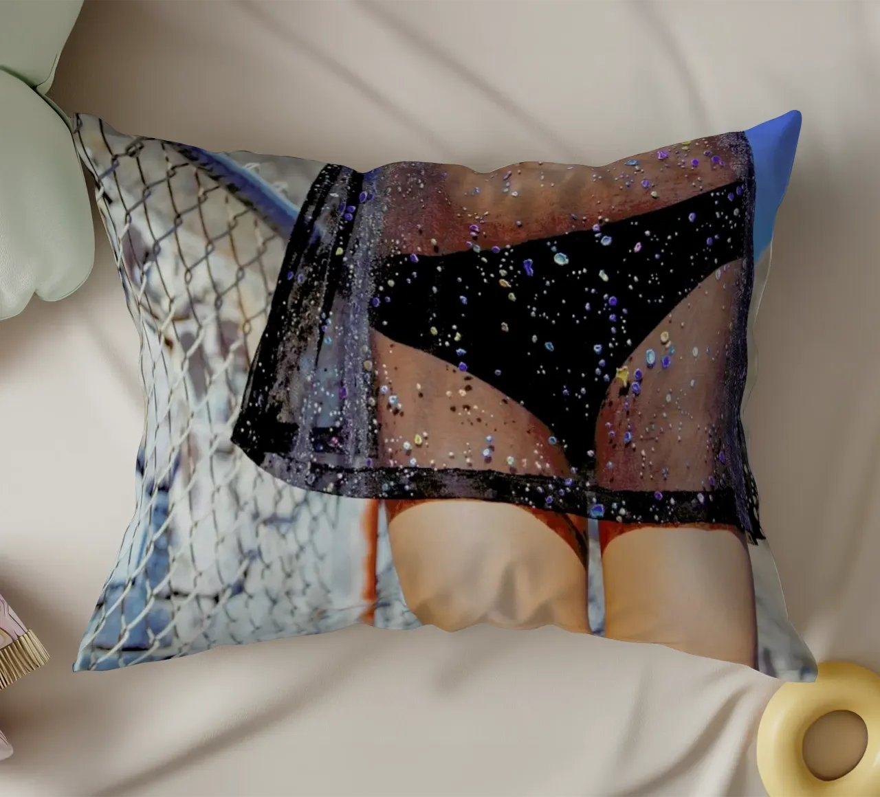 Shine decorative cushion by Aysha Banos