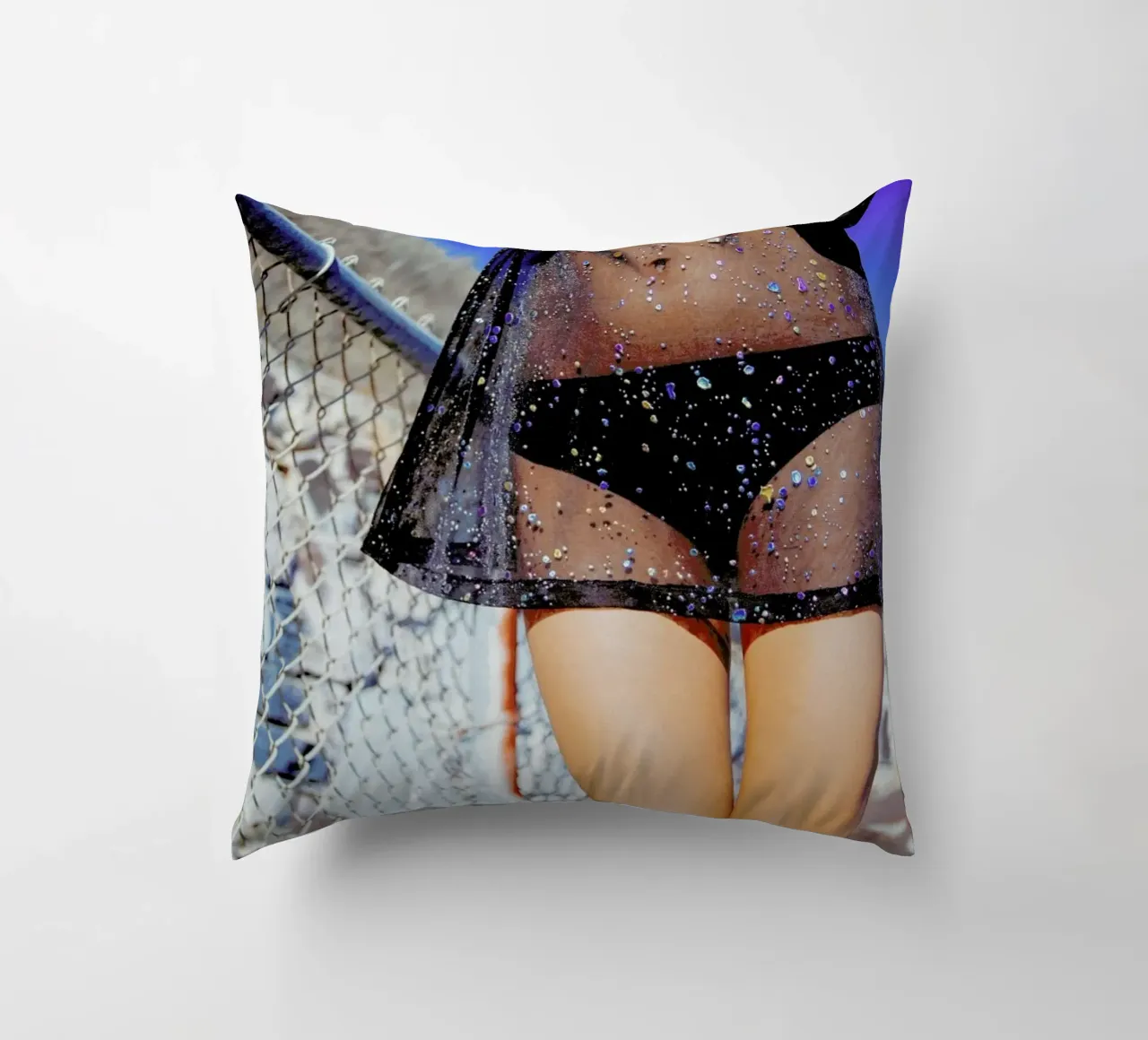 Shine decorative cushion by Aysha Banos