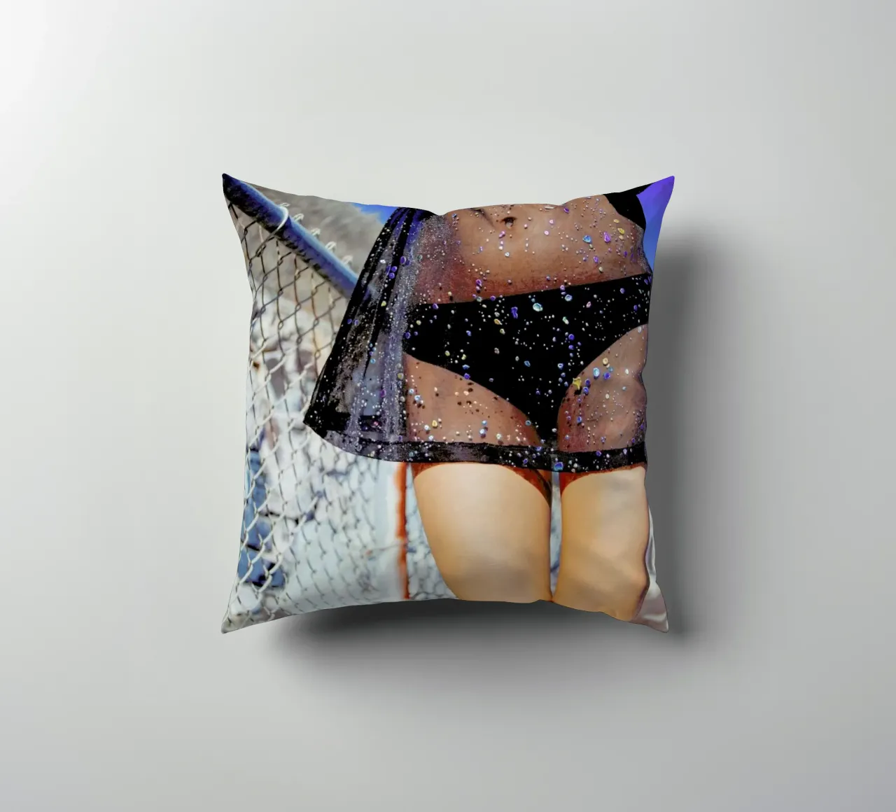 Shine decorative cushion by Aysha Banos