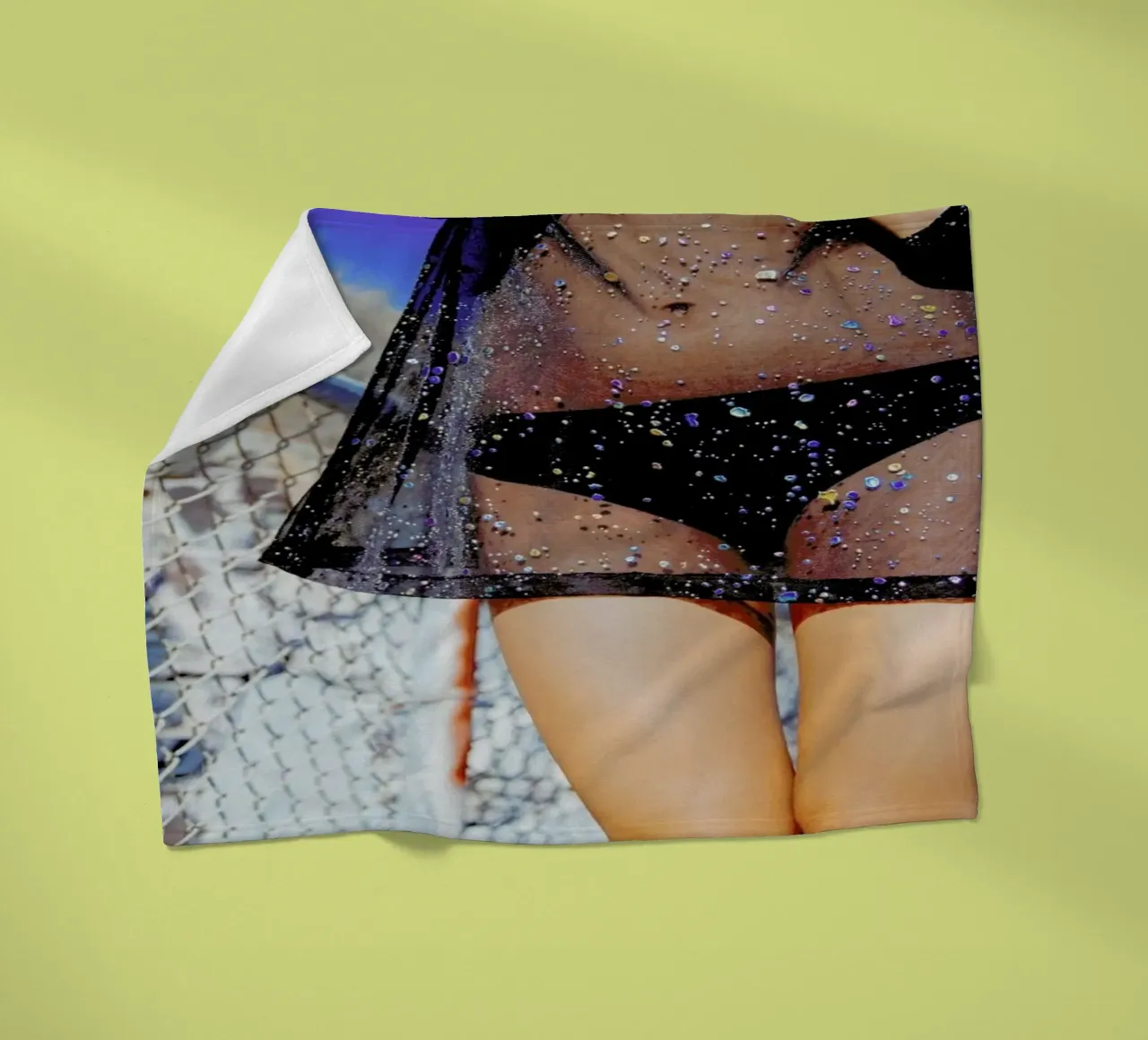 Shine fleece blanket by Aysha Banos