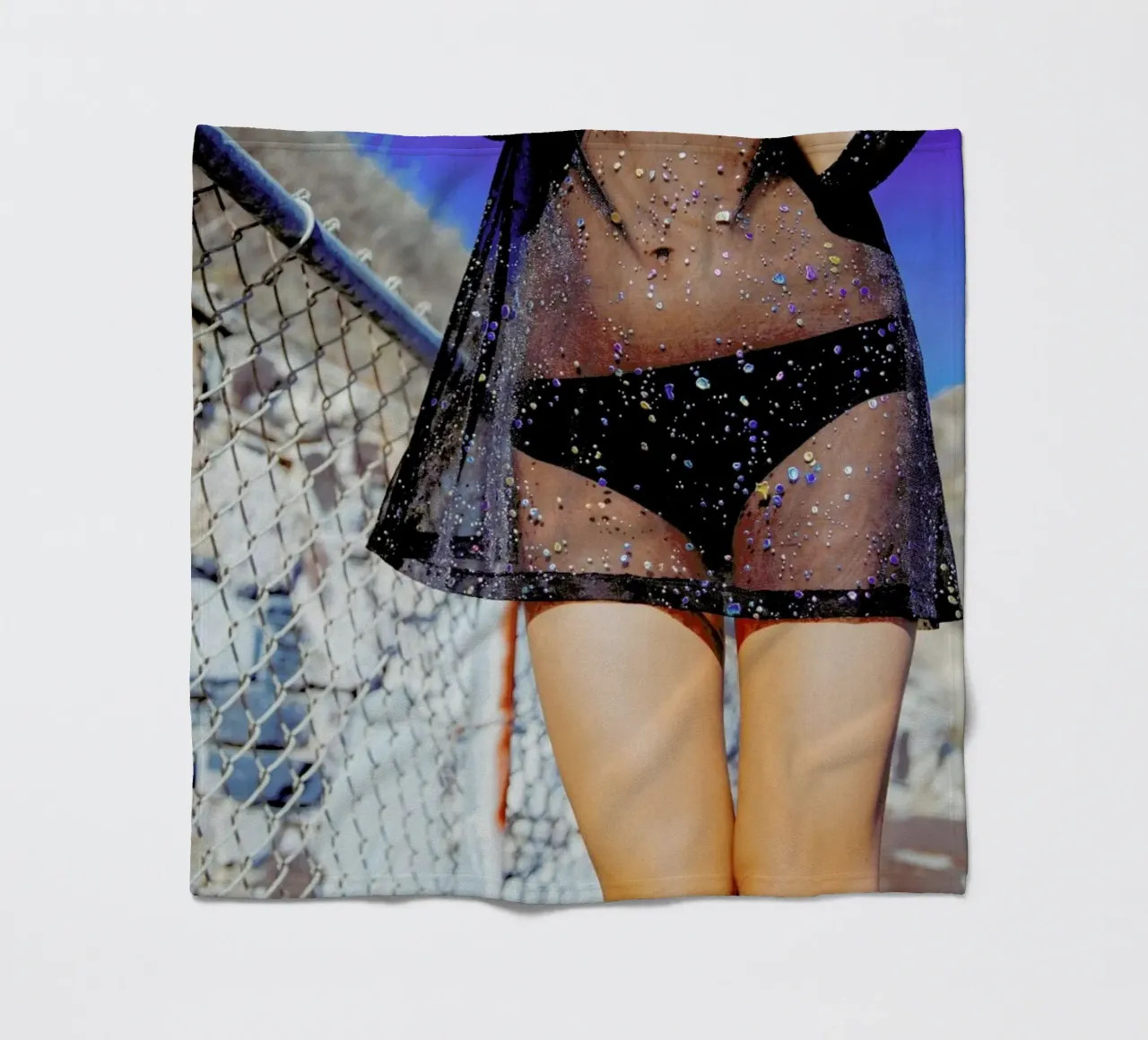 Shine fleece blanket by Aysha Banos