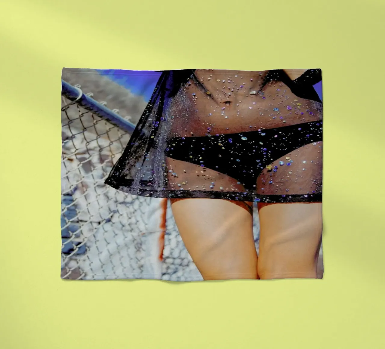 Shine fleece blanket by Aysha Banos