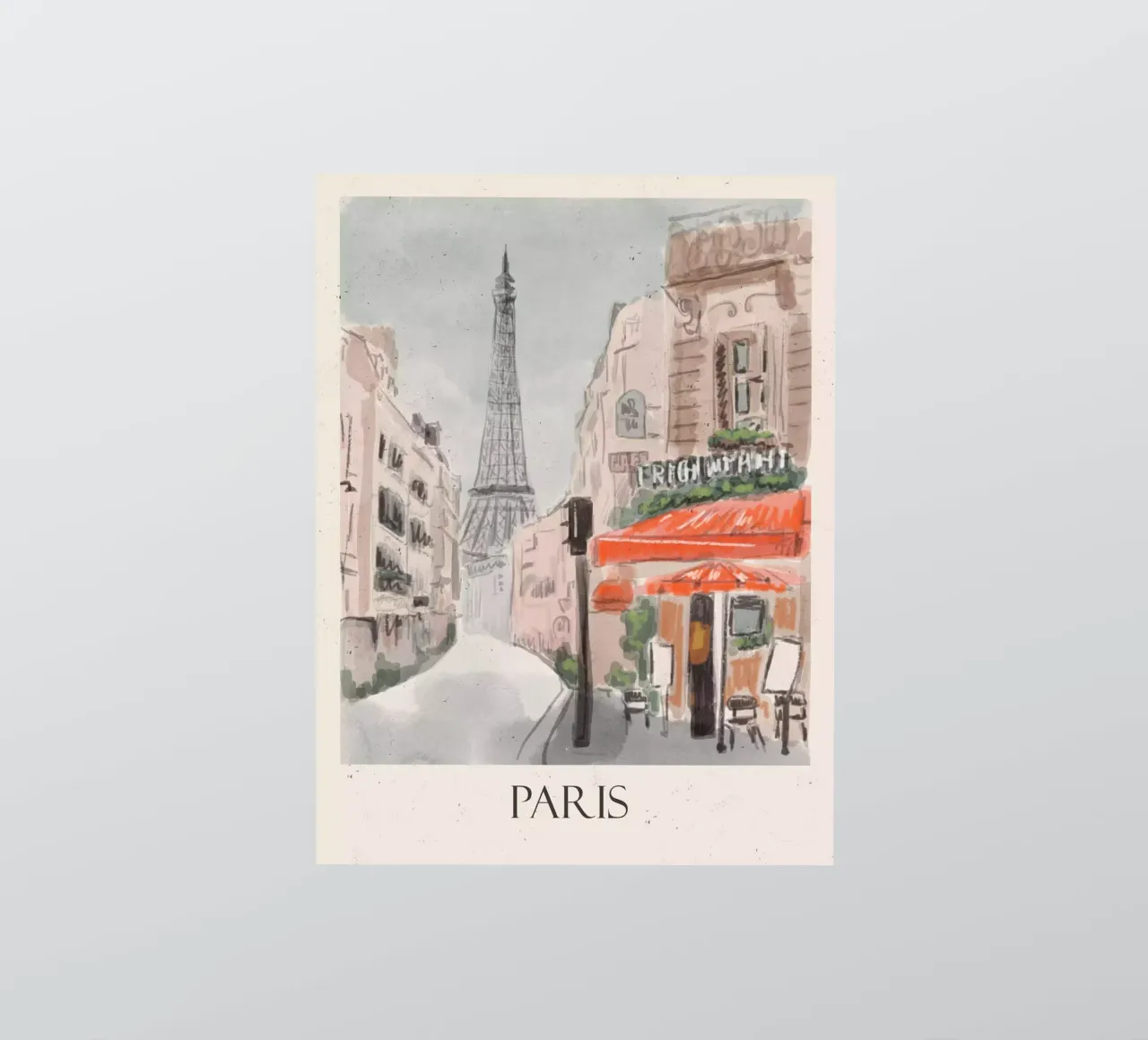 Parijs sticker van Indigo Rain