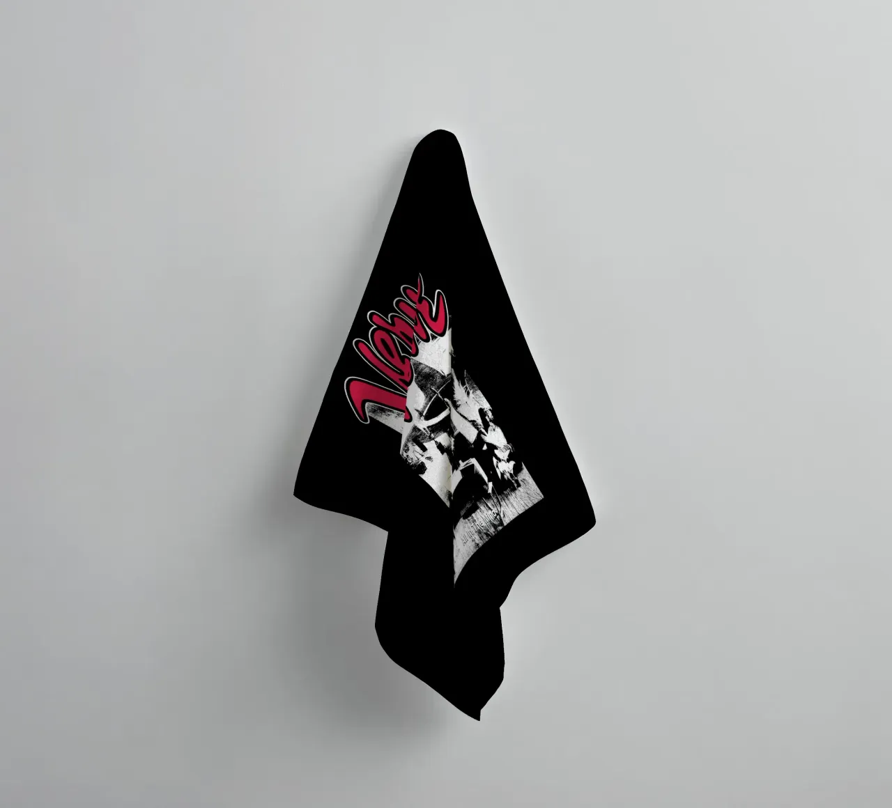 SIlhouette The Verven Groupe de rock serviette de bain de mannys_artt