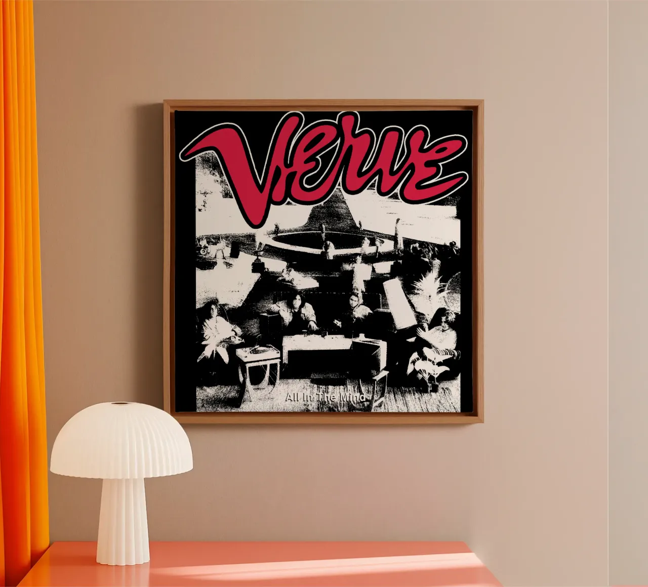SIlhouette The Verven Groupe de rock toile avec Caisse américaine de mannys_artt