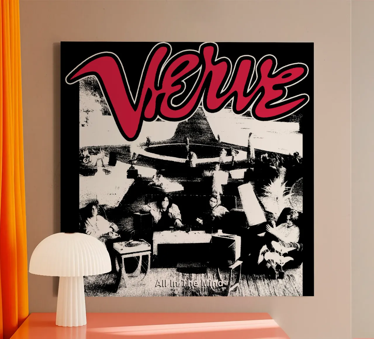SIlhouette The Verven Groupe de rock toile avec Caisse américaine de mannys_artt