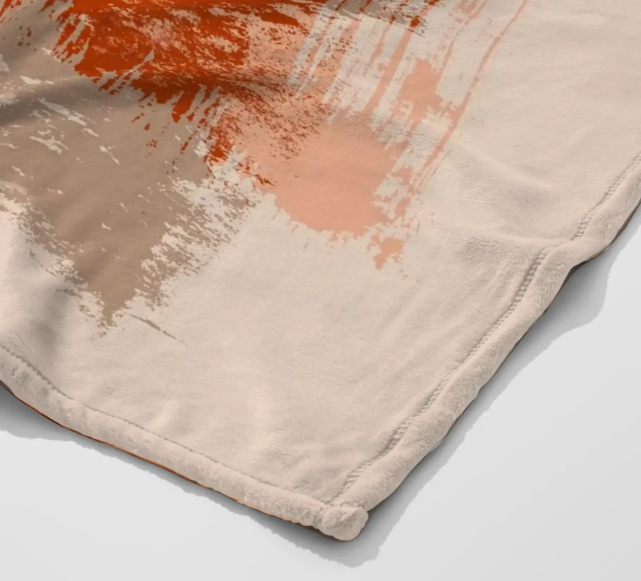 Surfaces 10 | Warm Abstract coperta in pile da sabidussi