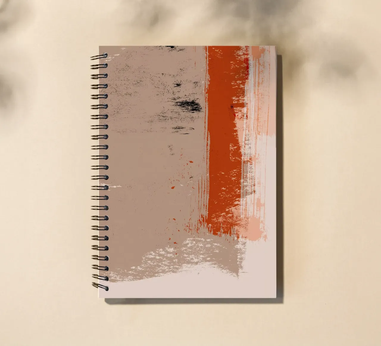 Surfaces 10 | Warm Abstract spiral notebook by sabidussi