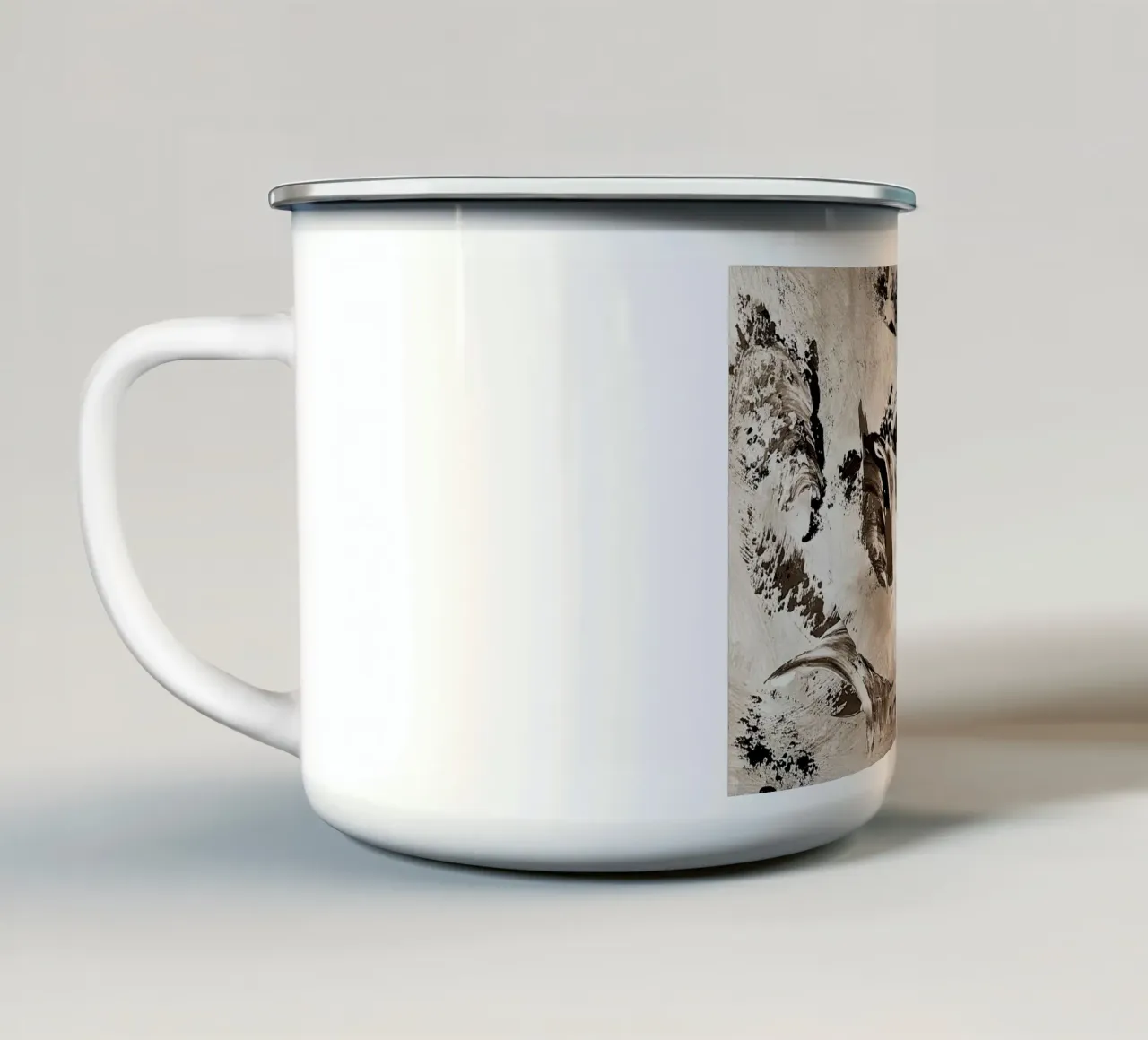 SEPIA 67 tazza in smalto da Thierry Vobmann Abstract painting