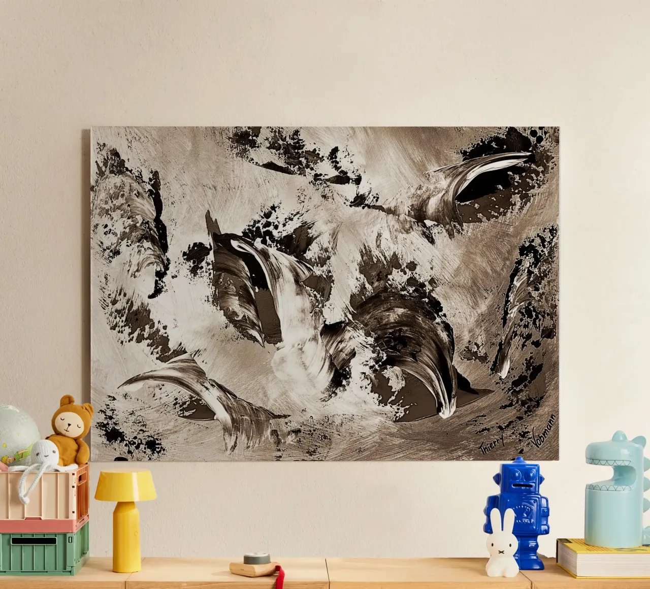 SEPIA 67 plexiglass da Thierry Vobmann Abstract painting