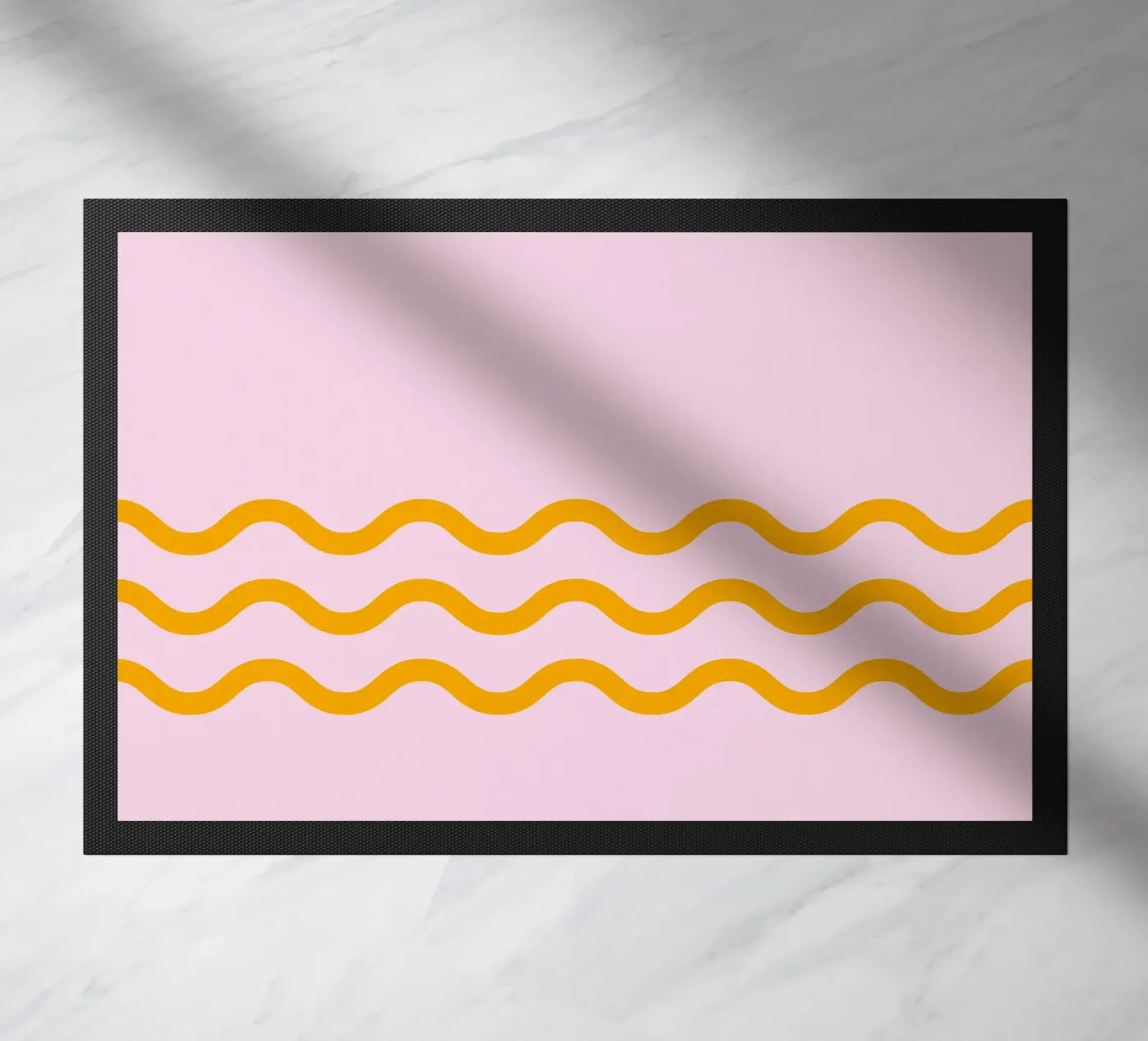 Einfache Welle 3 Linien Fußmatte von Katja Stehle Design