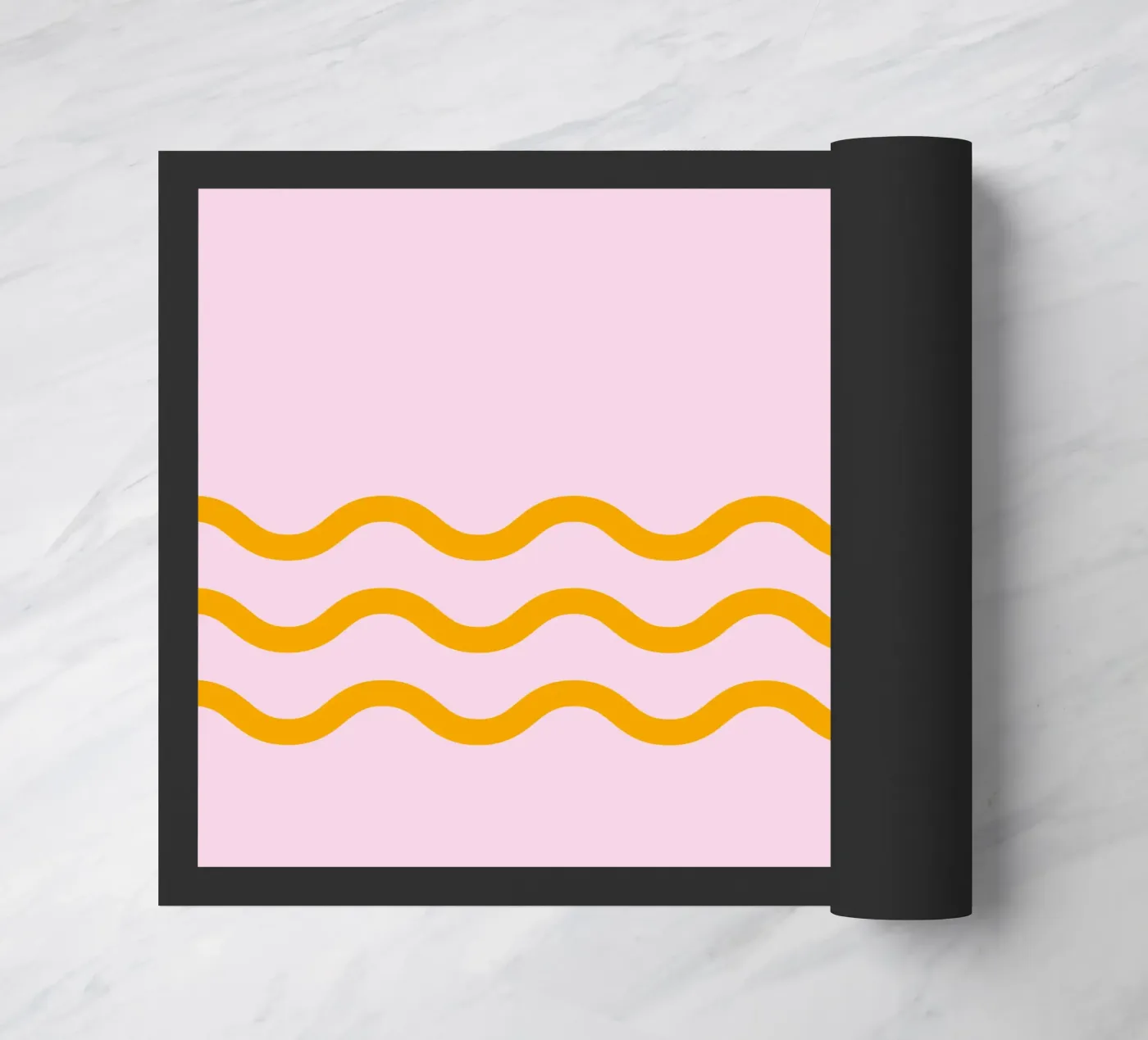 Einfache Welle 3 Linien Fußmatte von Katja Stehle Design