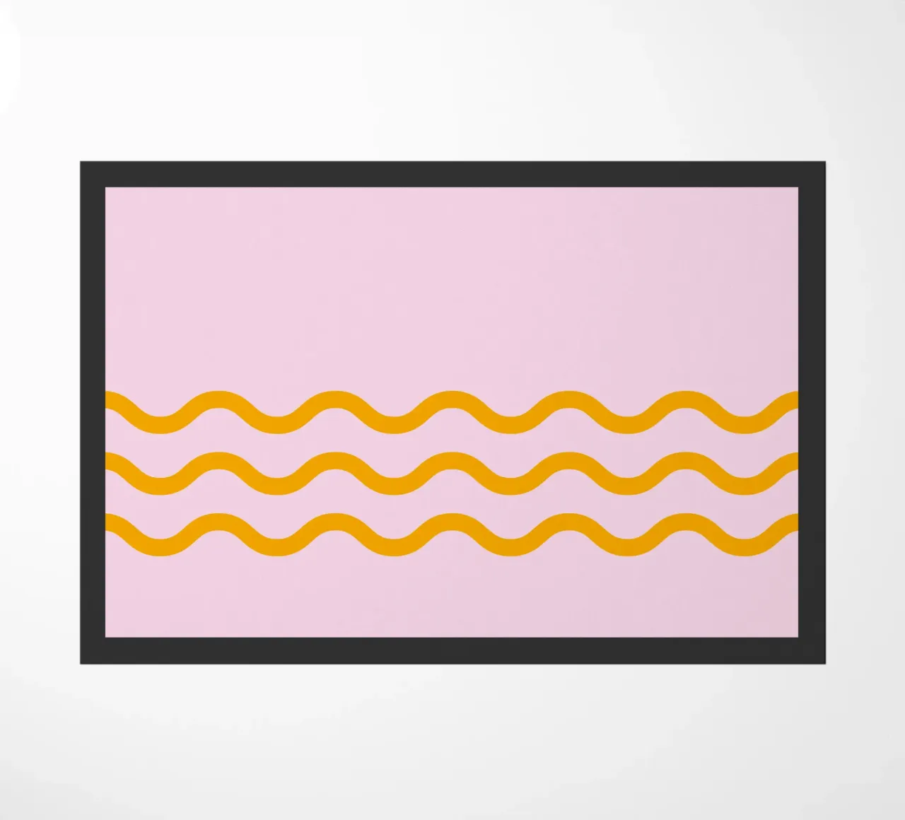 Single wave 3 lines doormat by Katja Stehle Design