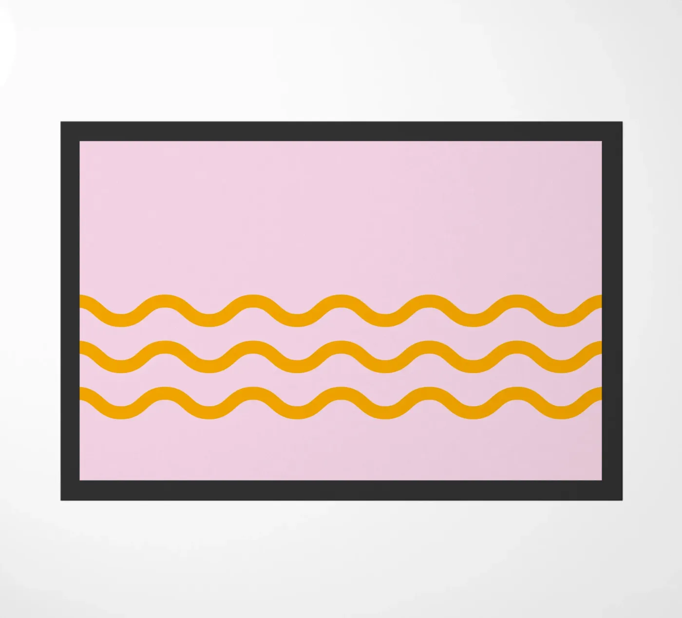 Einfache Welle 3 Linien Fußmatte von Katja Stehle Design