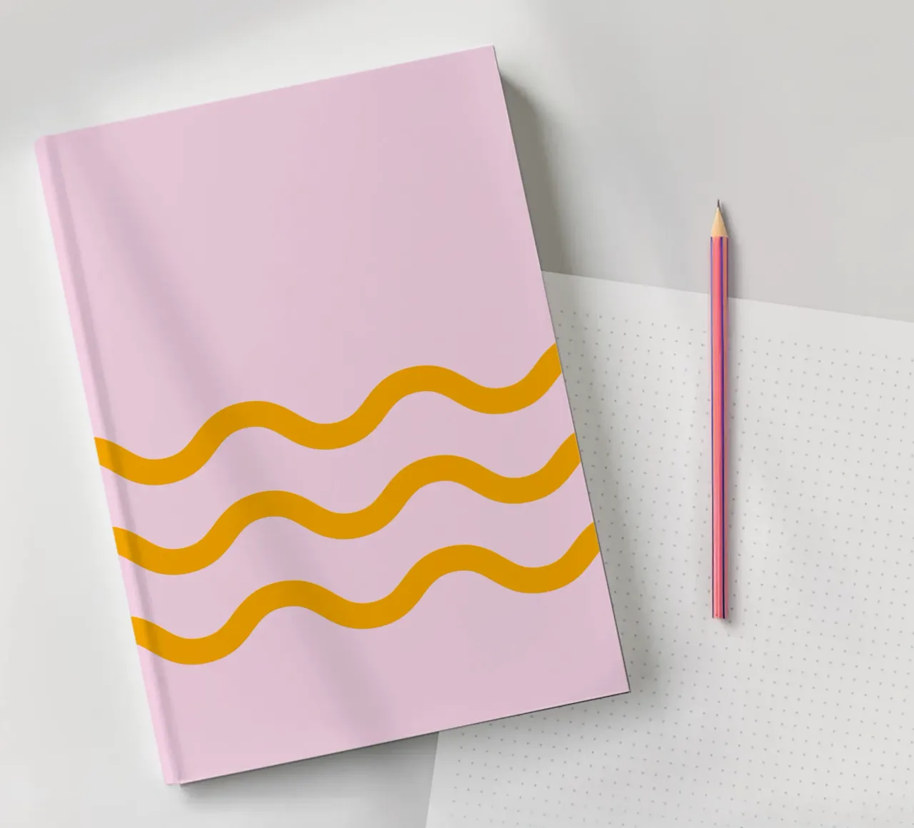 Single wave 3 lines notebook by Katja Stehle Design
