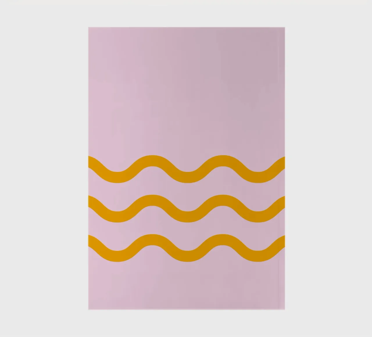 Single wave 3 lines notebook by Katja Stehle Design