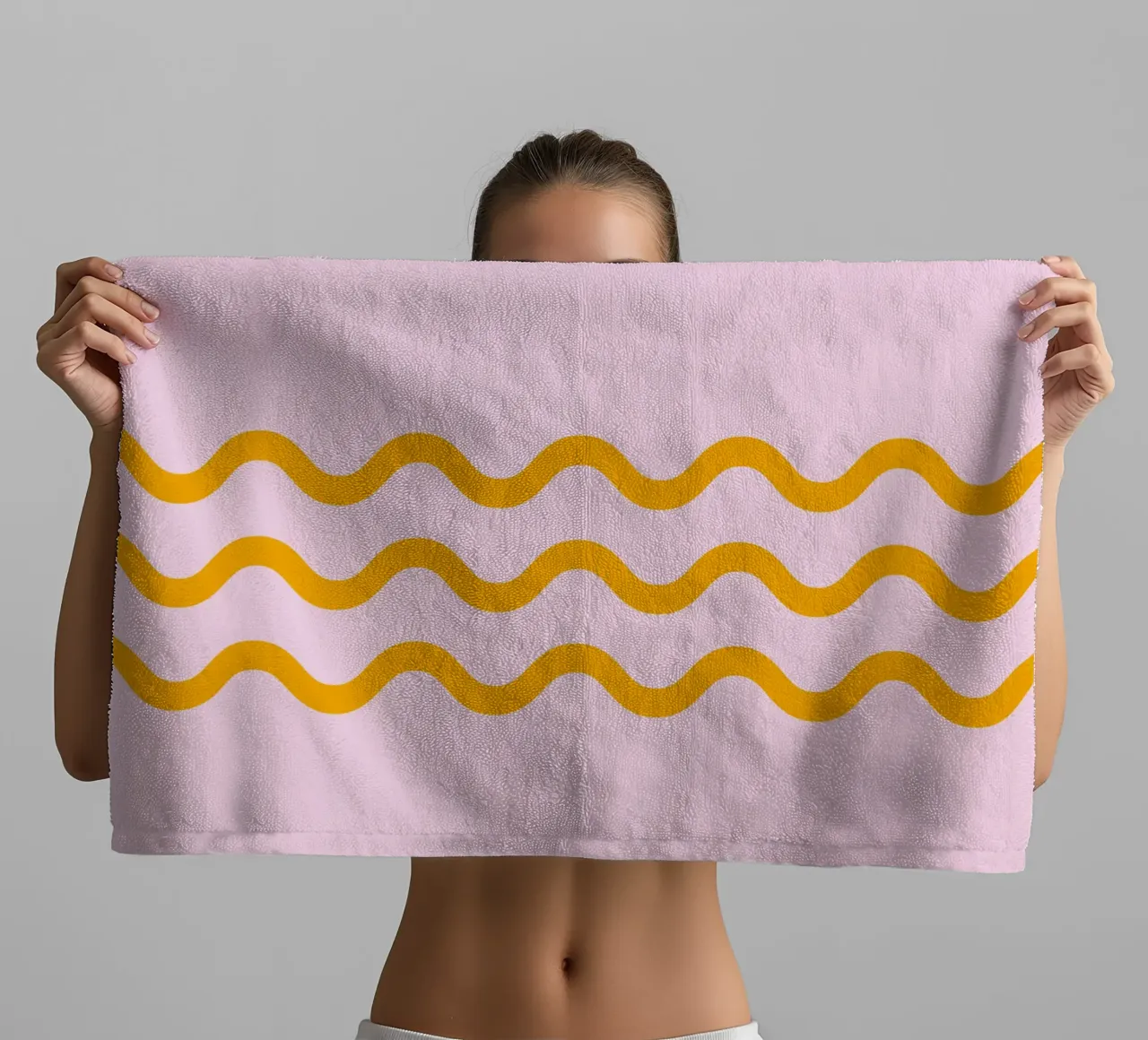 Single wave 3 lines towel by Katja Stehle Design